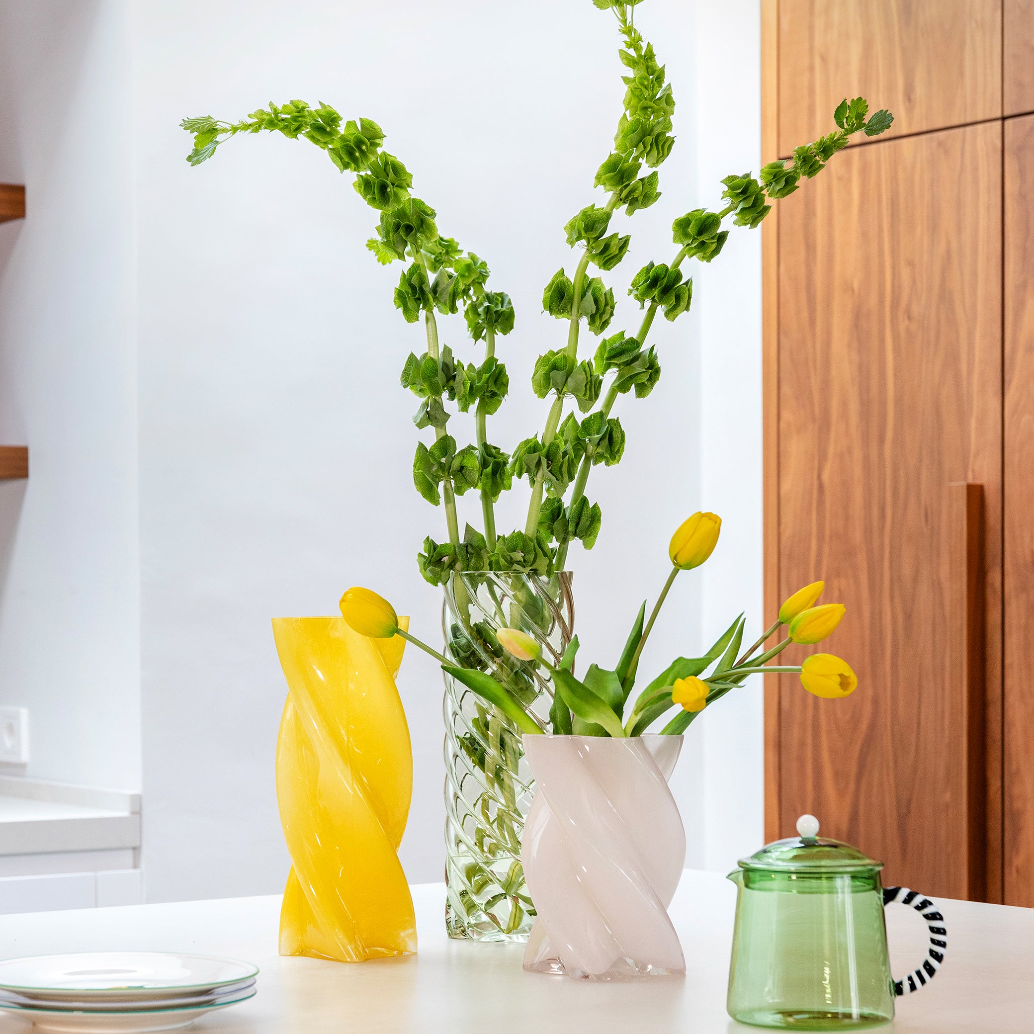 &klevering Marshmallow Opaque Vaas H 30 x Ø 12 cm - Geel