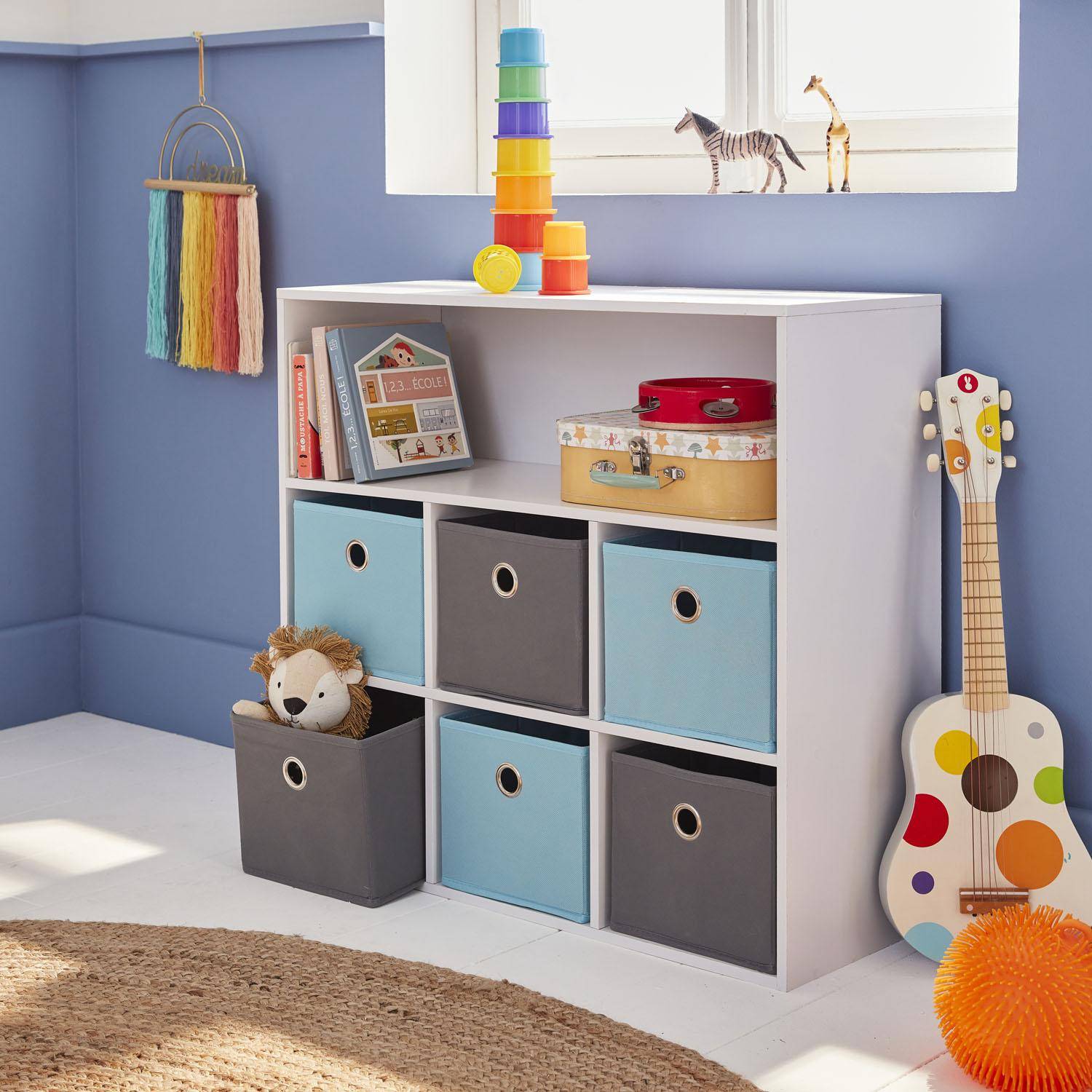 Camille - Mueble infantil con 6 cestas