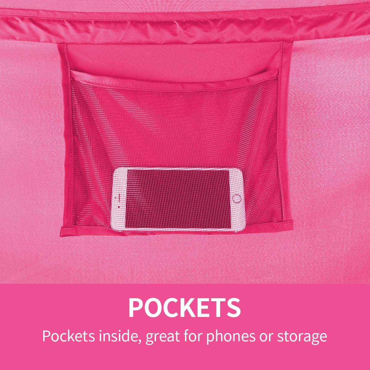 Alvantor Bed Tent Pop Up Canopy Full Pink - Image 5