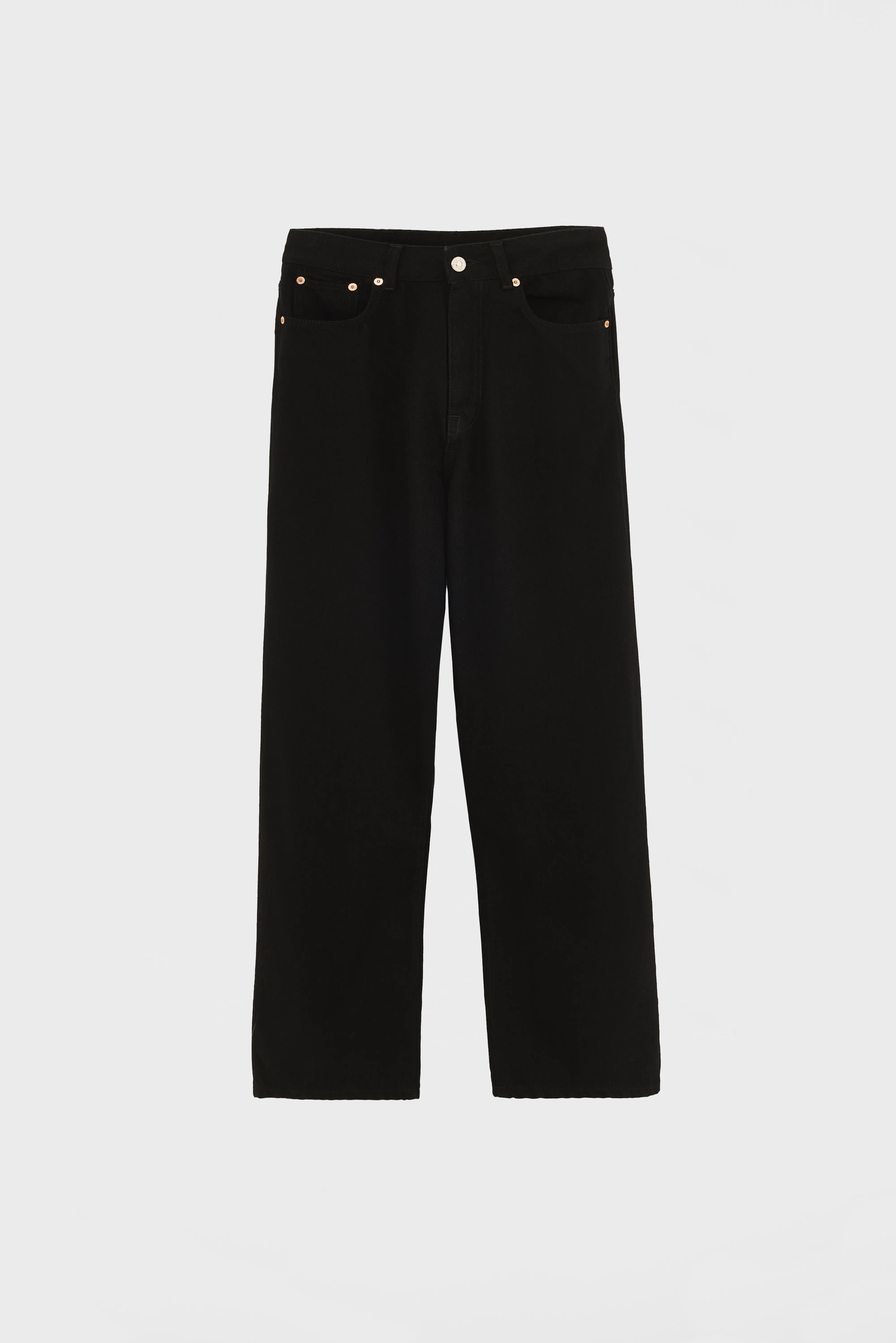 Bellerose Denim N. 61 - Wide black rinsed jeans (252 / W / BLACK RINSE)