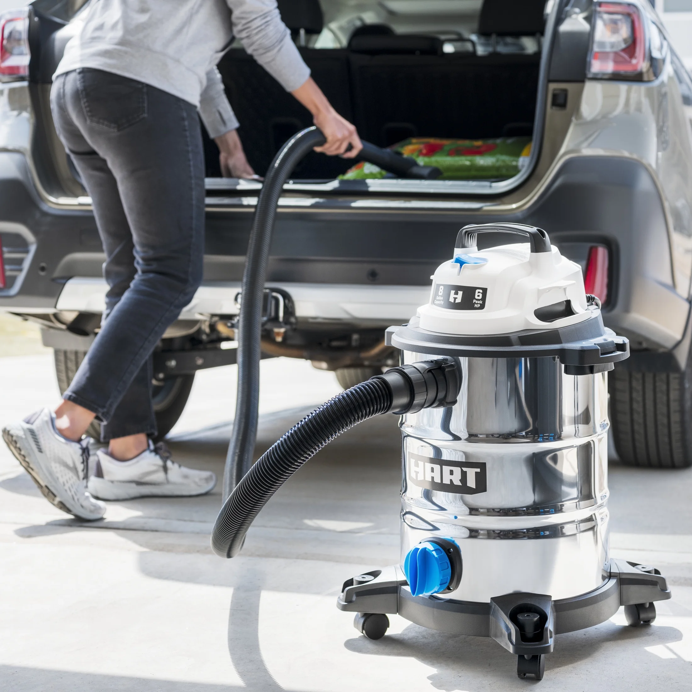 HART 8 Gallon 6 Peak HP Stainless Steel Wet/Dry Vacuum, VOC812SF 3702 - Image 11