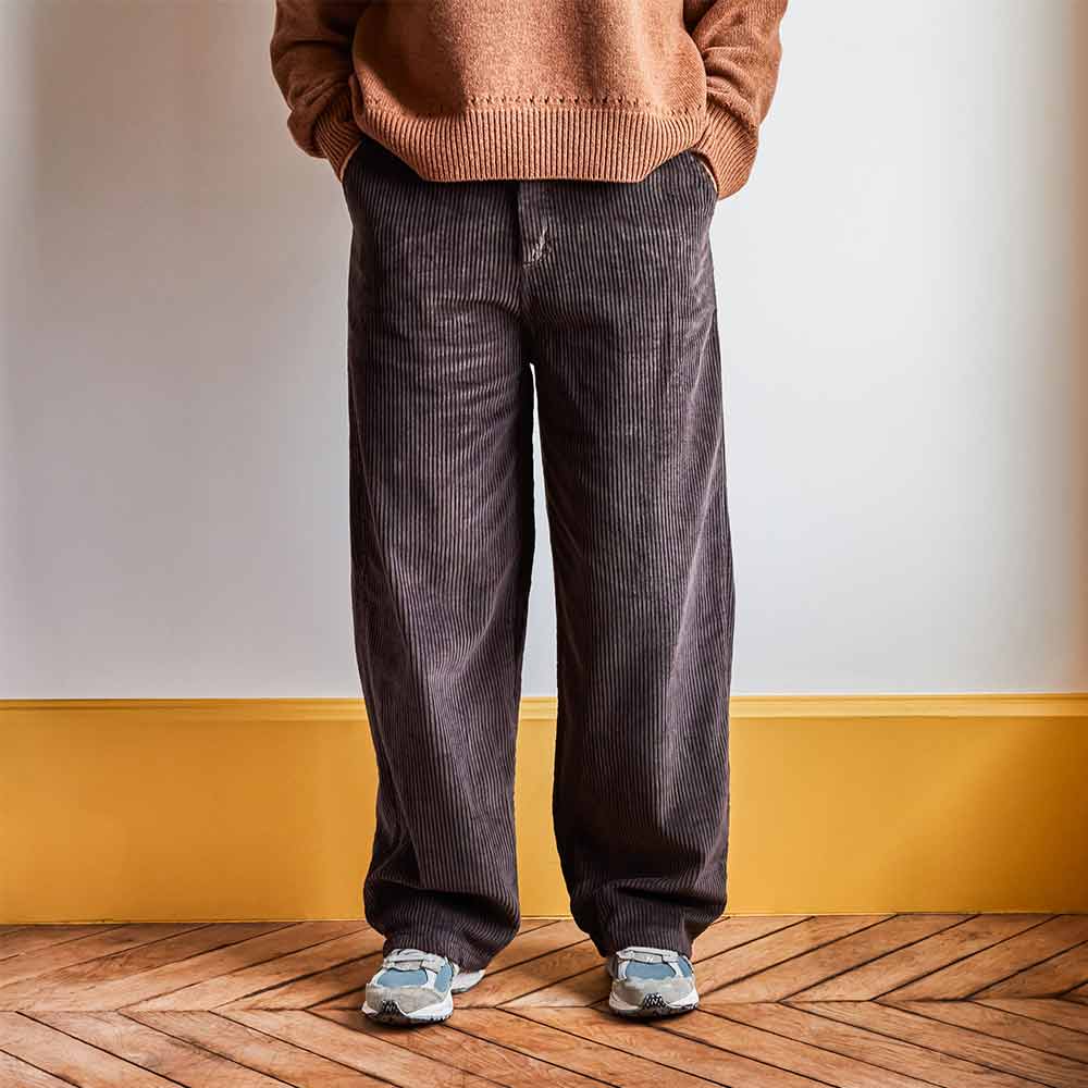 Merci - Pantalon en velours côtelé - Chocolat