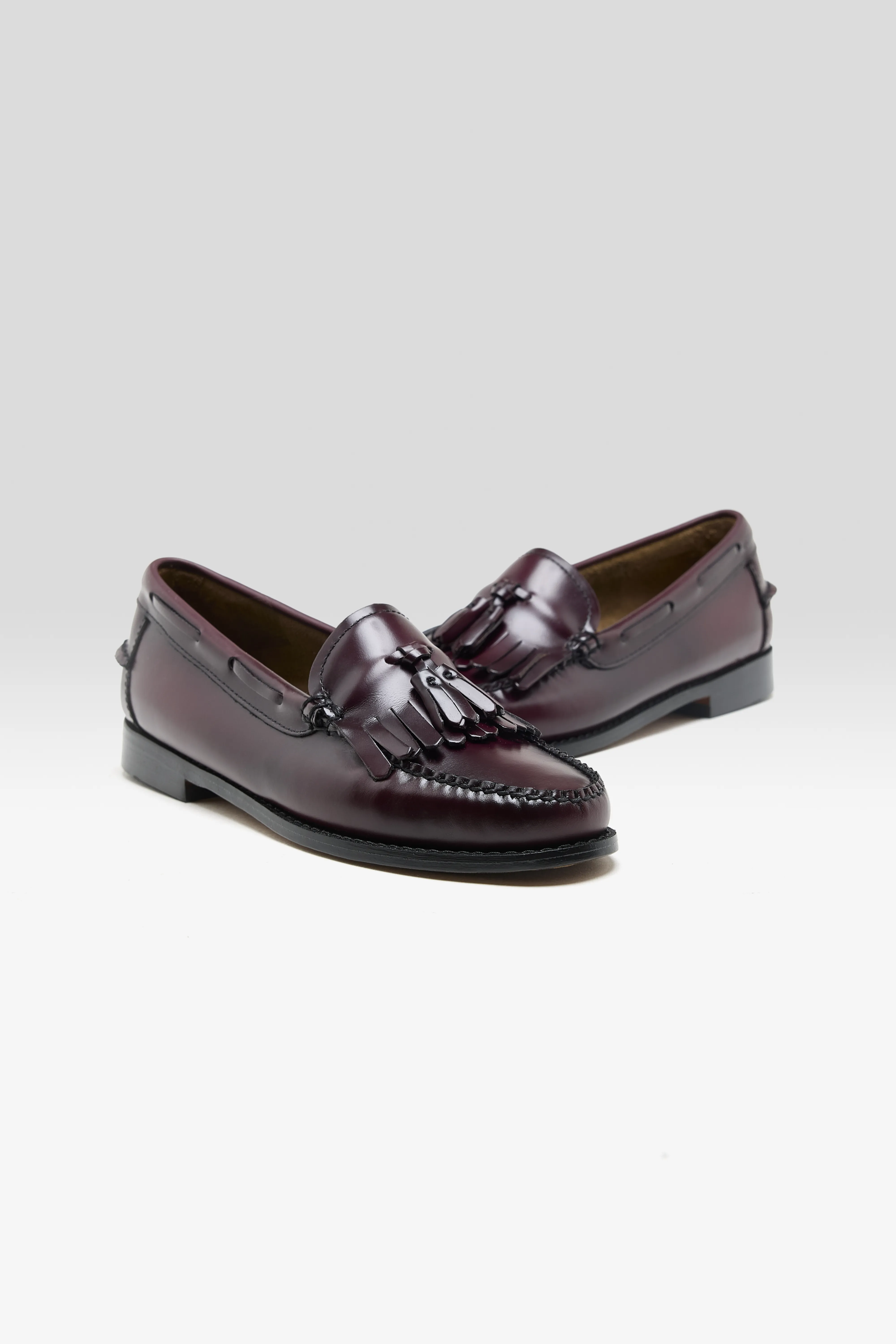 Bellerose Weejuns Esther Kiltie Tassel Loafers for Women  (261 / W / WINE)