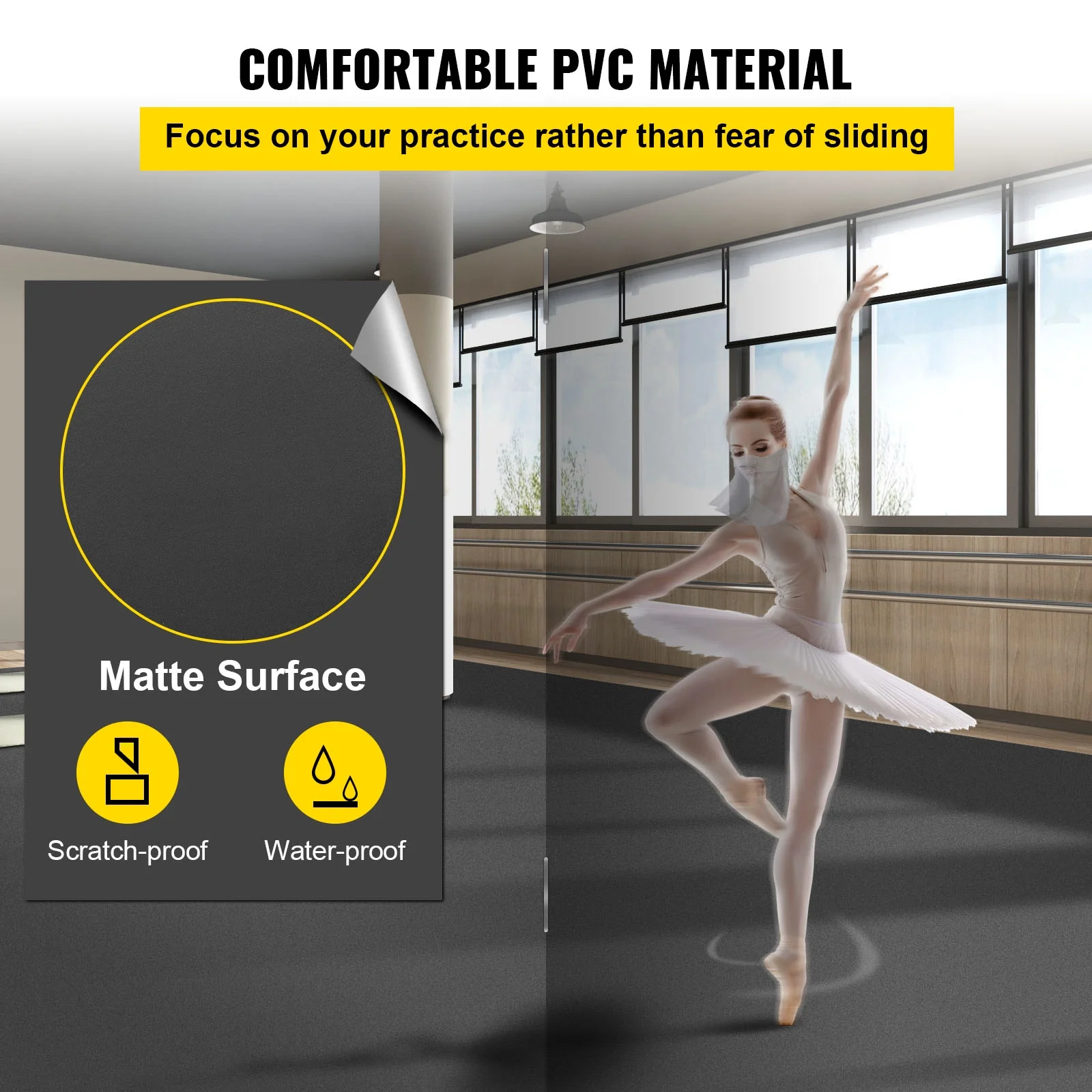 BENTISM Portable Non-Slide Dance Floor for Ballet, Jazz, and Hip-Hop - Image 3
