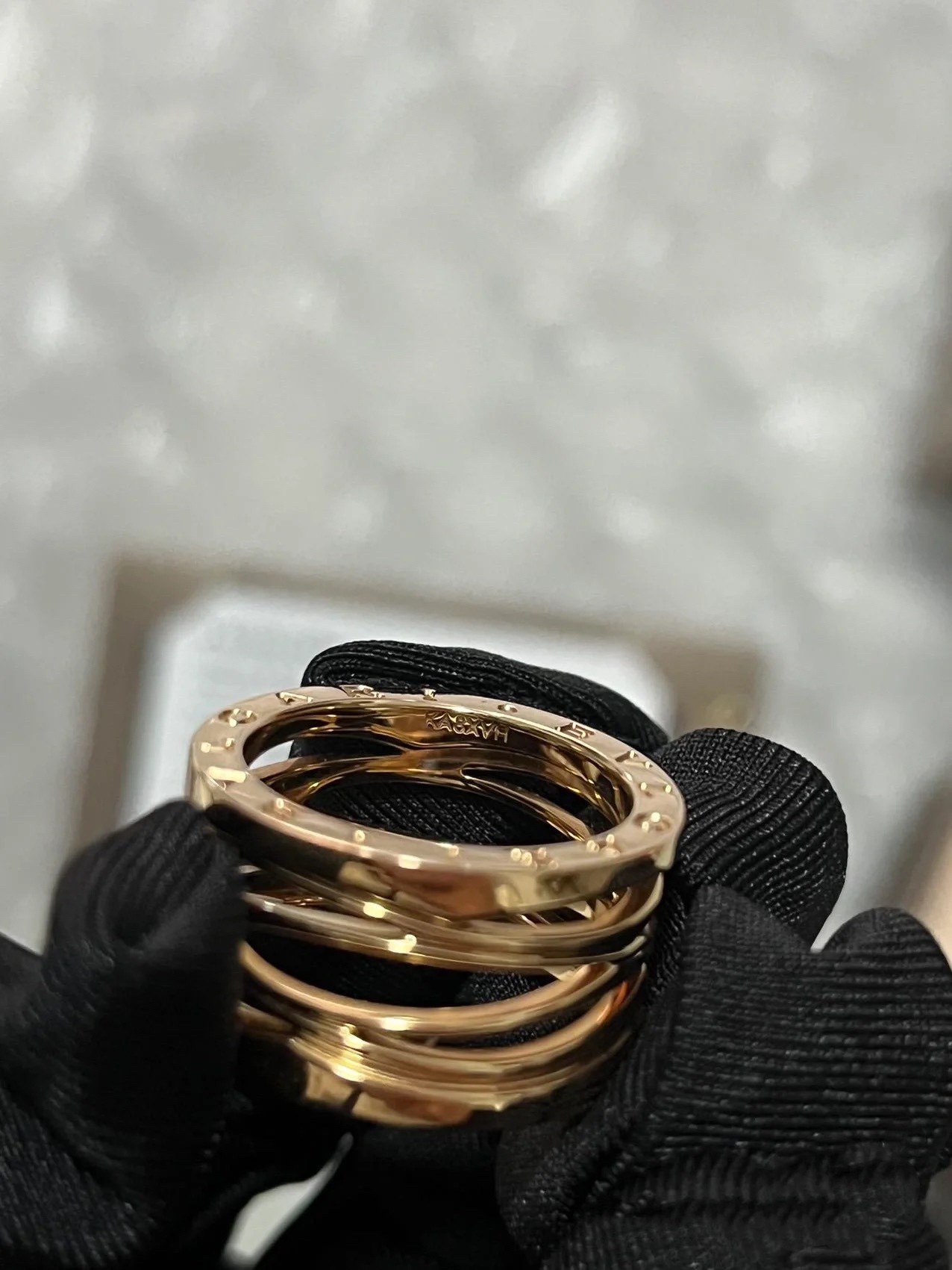 Bvlgari Wide Band Hollow B.zero1 Ring - Original Replica Club