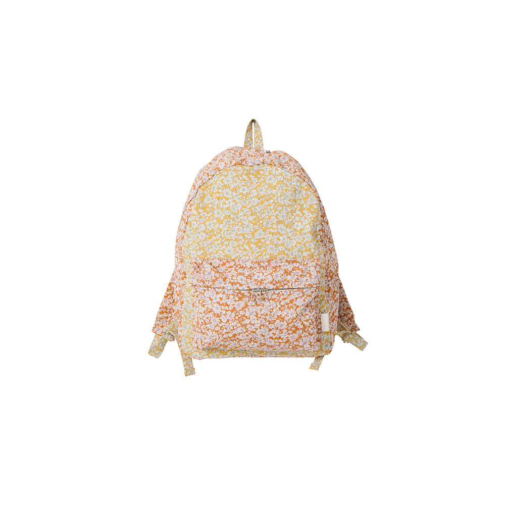 Amiacalva - Sac Cotton Ripple Backpack - Orange Flower