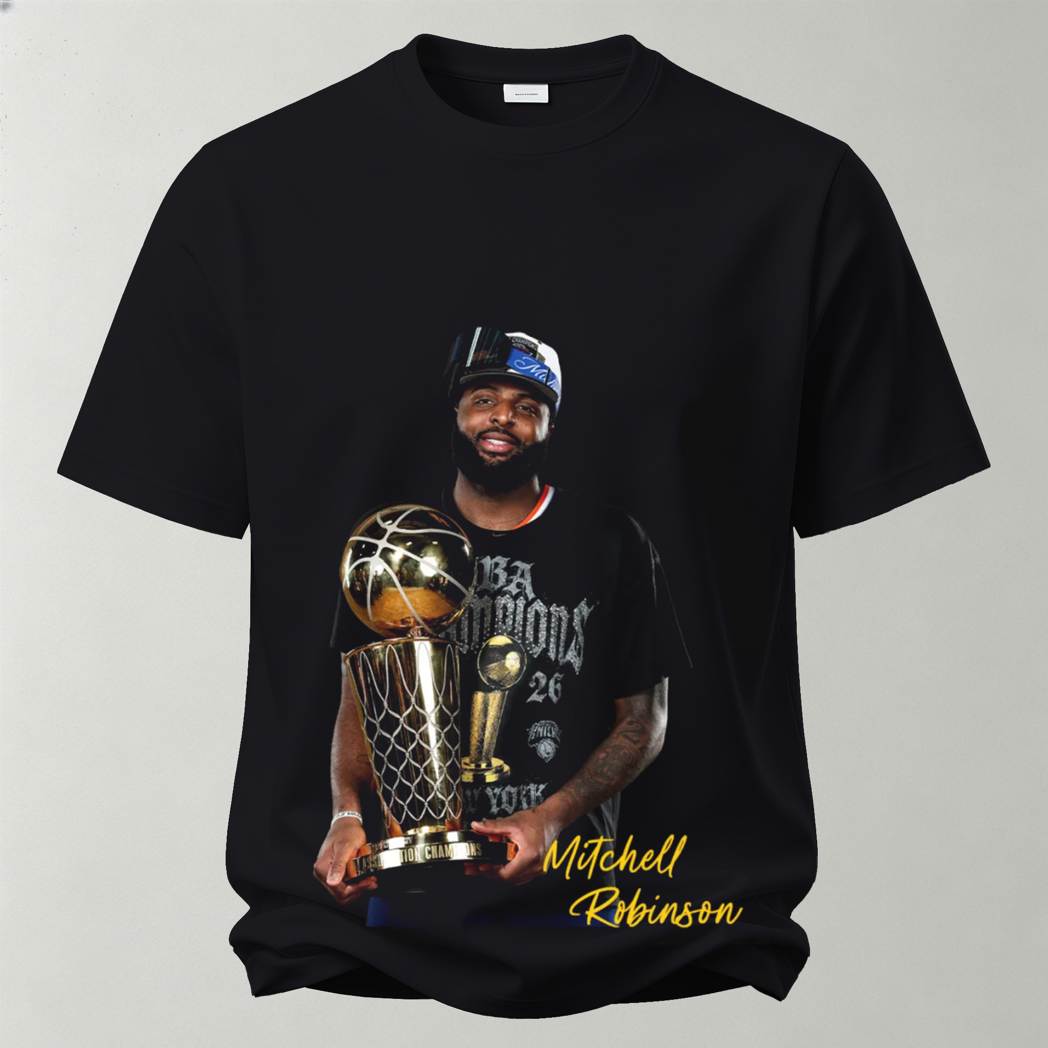 Mitchell Robinson New York Knicks Printed Unisex Oversized T-shirt
