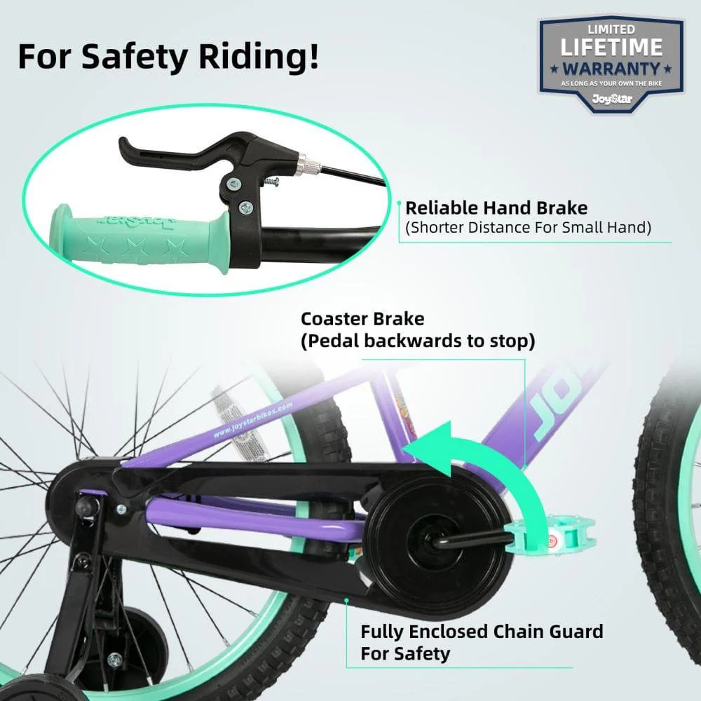 JOYSTAR NEO 20 Inch Kids Bike with Training Wheels