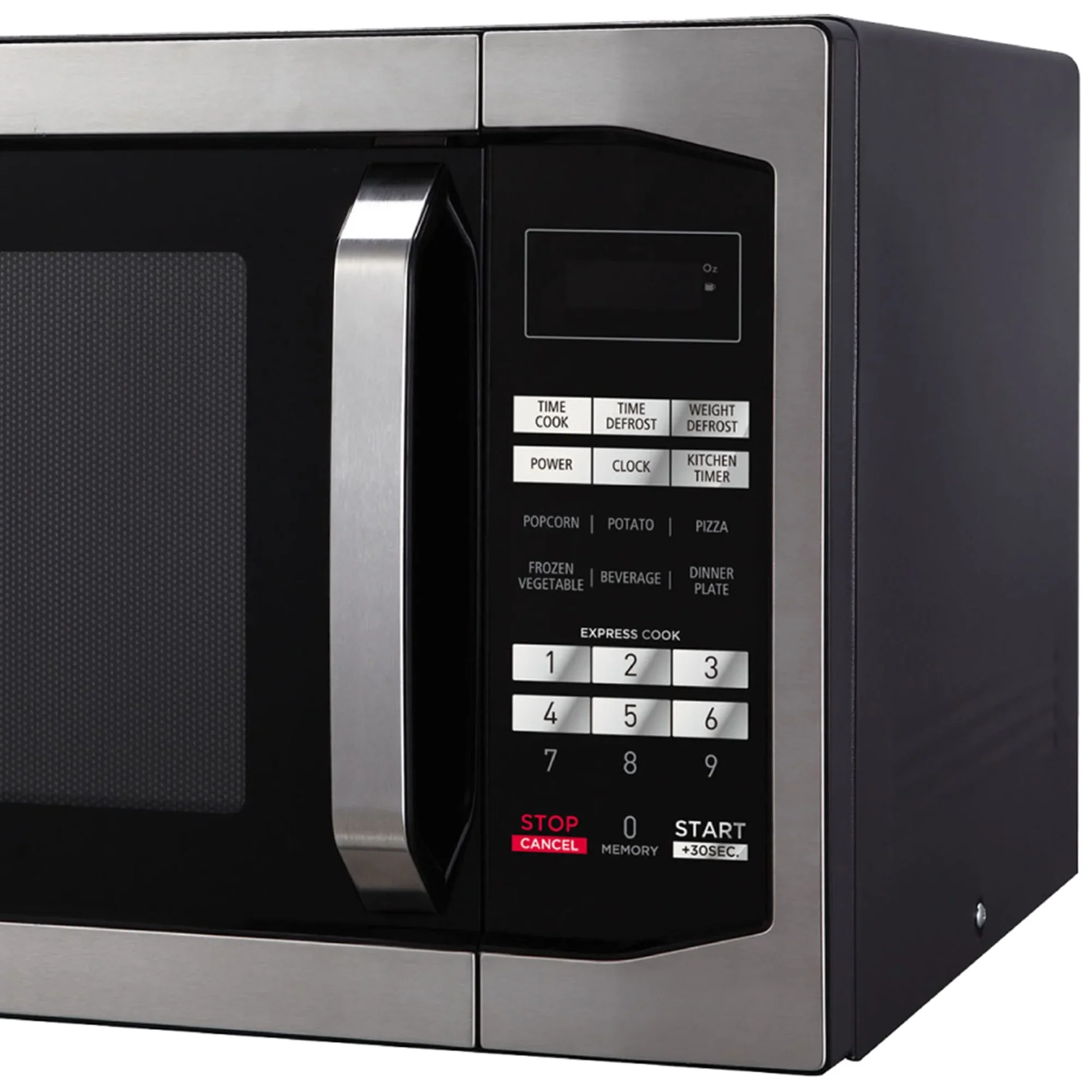 Magic Chef 1.6 Cu. ft. 1100W Countertop Microwave Oven with Push-Button Door in Black, New