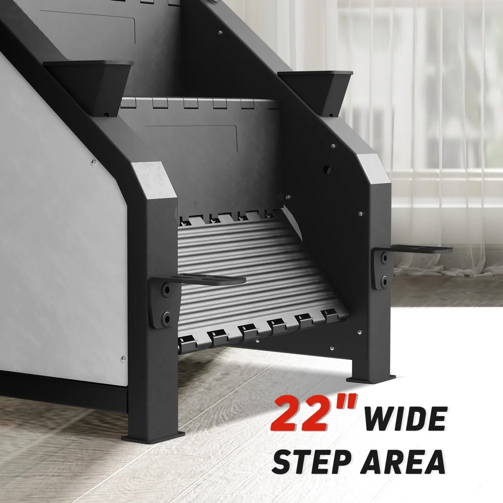 syedee Stair Stepper With LED Screen, 12 Workout Programs, 441LBS, 24-164 Steps/Minute, White - Image 4 syedee Stair Stepper With LED Screen, 12 Workout Programs, 441LBS, 24-164 Steps/Minute, White - Image 4