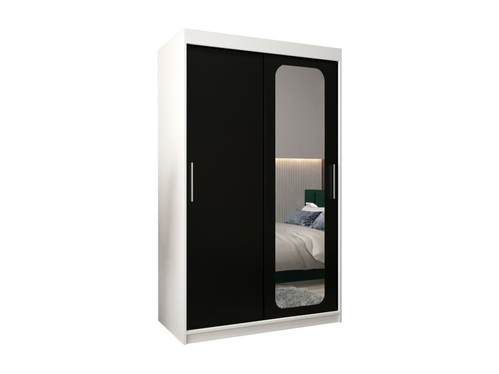 ARMARIO Abodeia T2 DE PUERTAS CORREDERAS 200/120/62 2 puertas blanco/negro