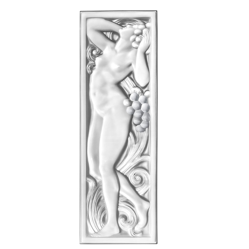 PANNEAU DÉCORATIF FEMME TÊTE LEVÉE - CRISTAL INCOLORE, NON MIROITÉ