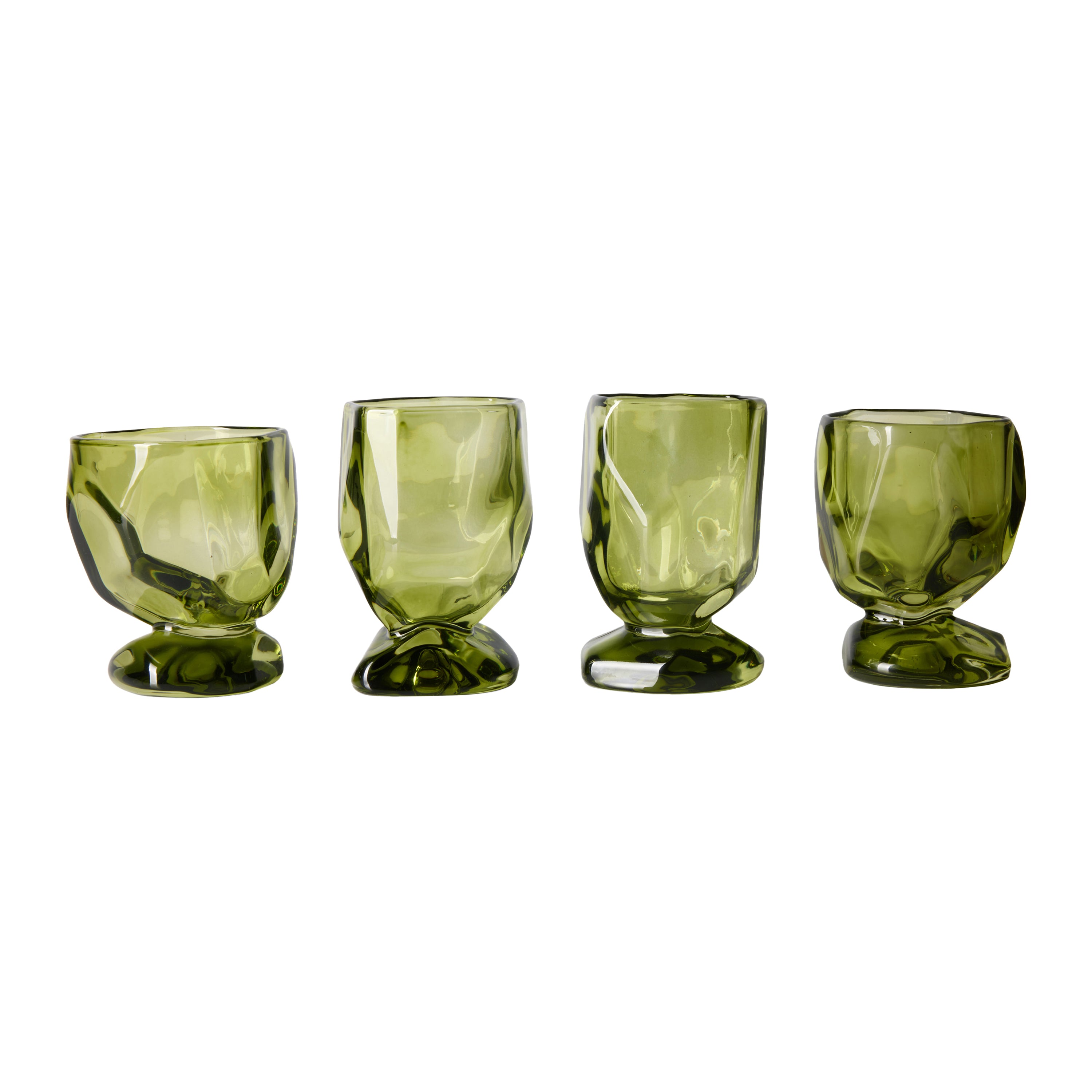 HKliving Nienke Sikkema Wijnglazen - Set van 4 - Emerald