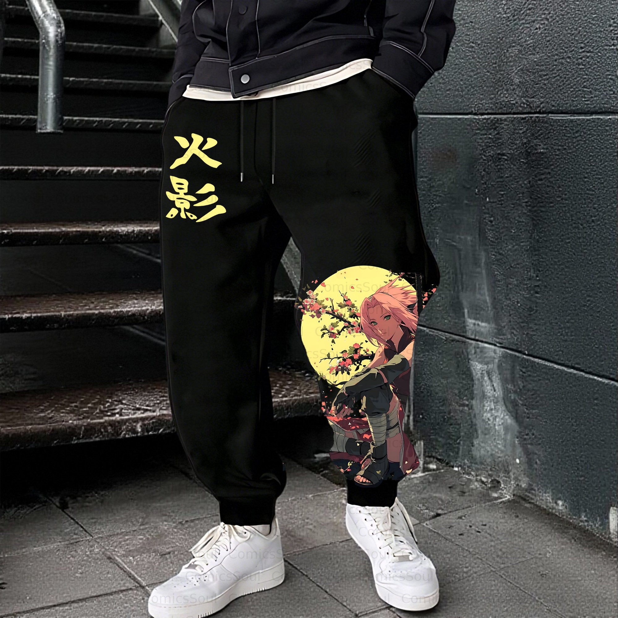 Unisex Casual Anime Streetwear Pant