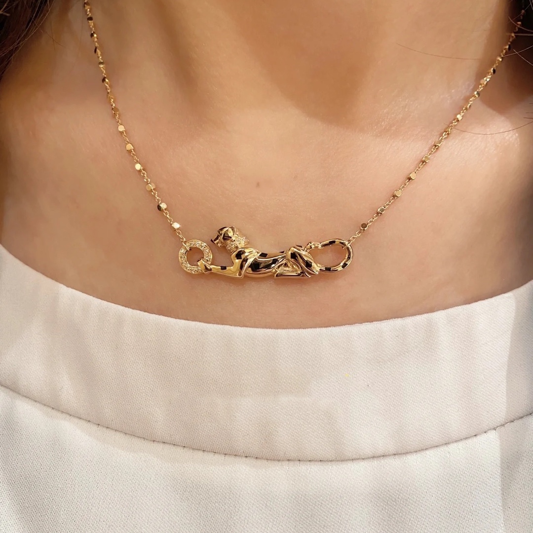 Cartier Panthère de Black Panther Necklace - Original Replica Club