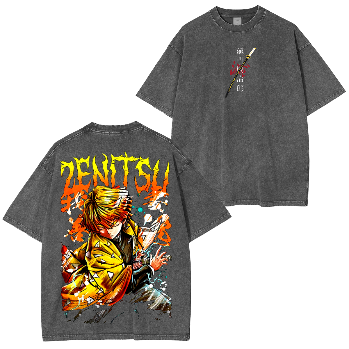 Unisex Anime Inspired Vintage Washed T-Shirt丨Comicssoul TeeThreads Sustain the Scene with Custom Apparel