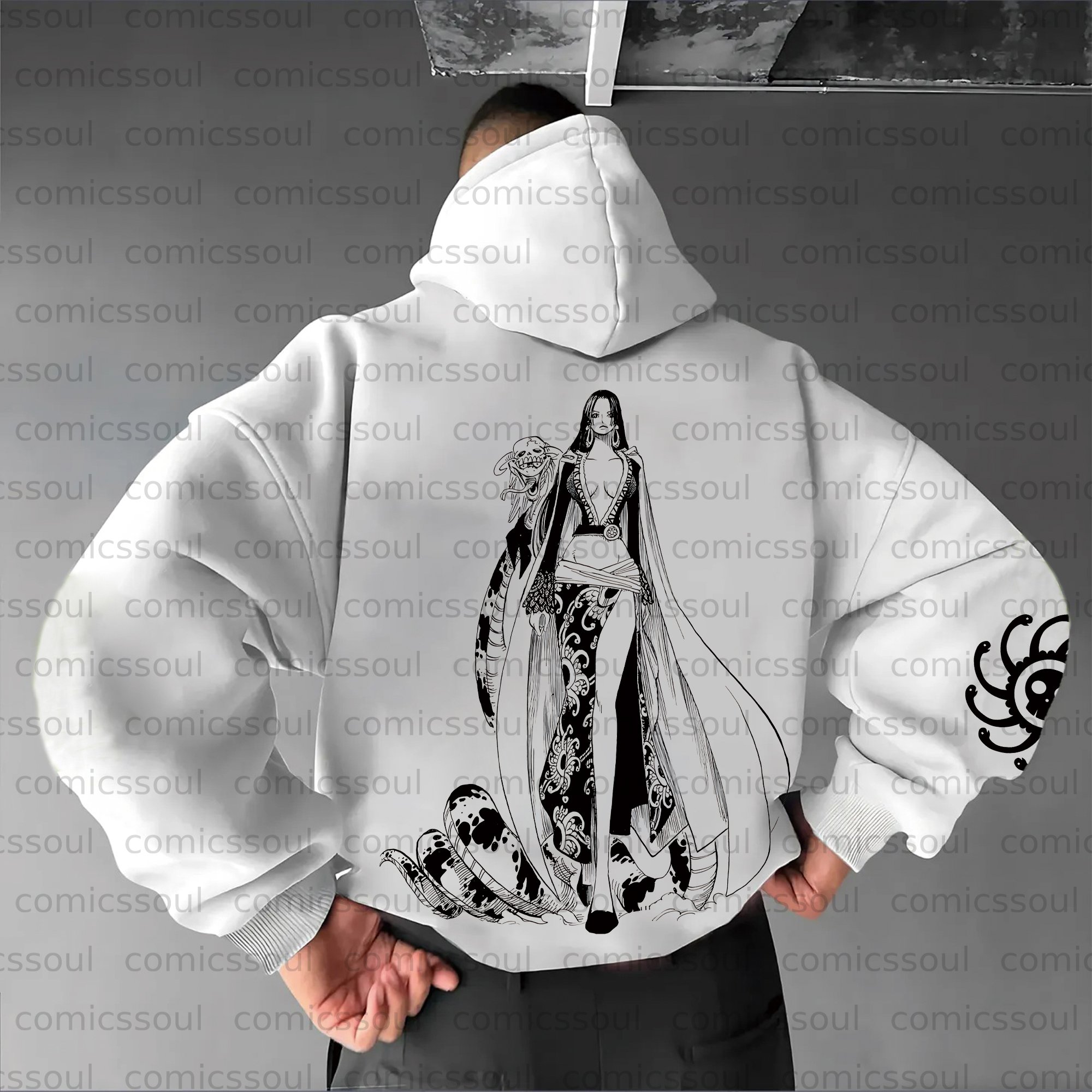Unisex Anime Graphic Streetwear Vintage Plush Hoodie