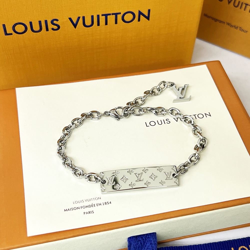 Louis Vuitton Unisex Couple Monogram Bold Bracelet - Original Replica Club