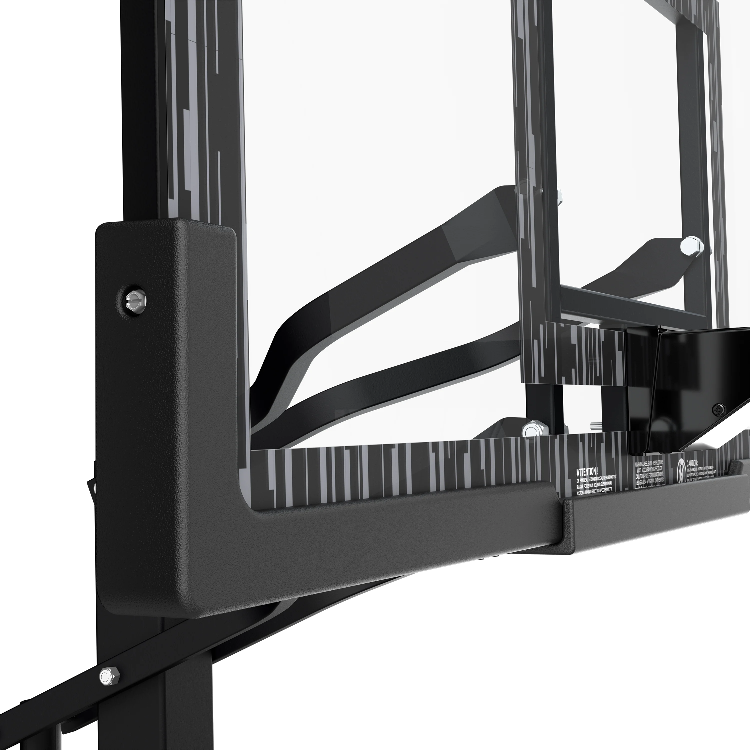 Spalding 60-Inch Portable Basketball Hoop with Acrylic Backboard, Screw Jack Lift & Arena Slam Rim-Outdoor Play - Image 8