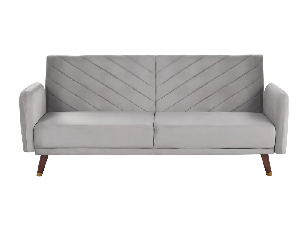 Sofá cama Andreuworldcasa Gris claro Terciopelo