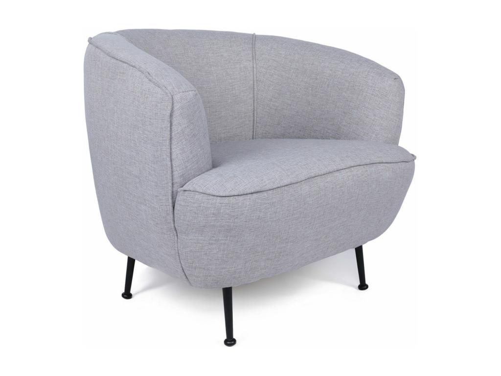 Sillón Altadena 465, Gris, 75x83x72cm, Tapiz, Patas: Metal