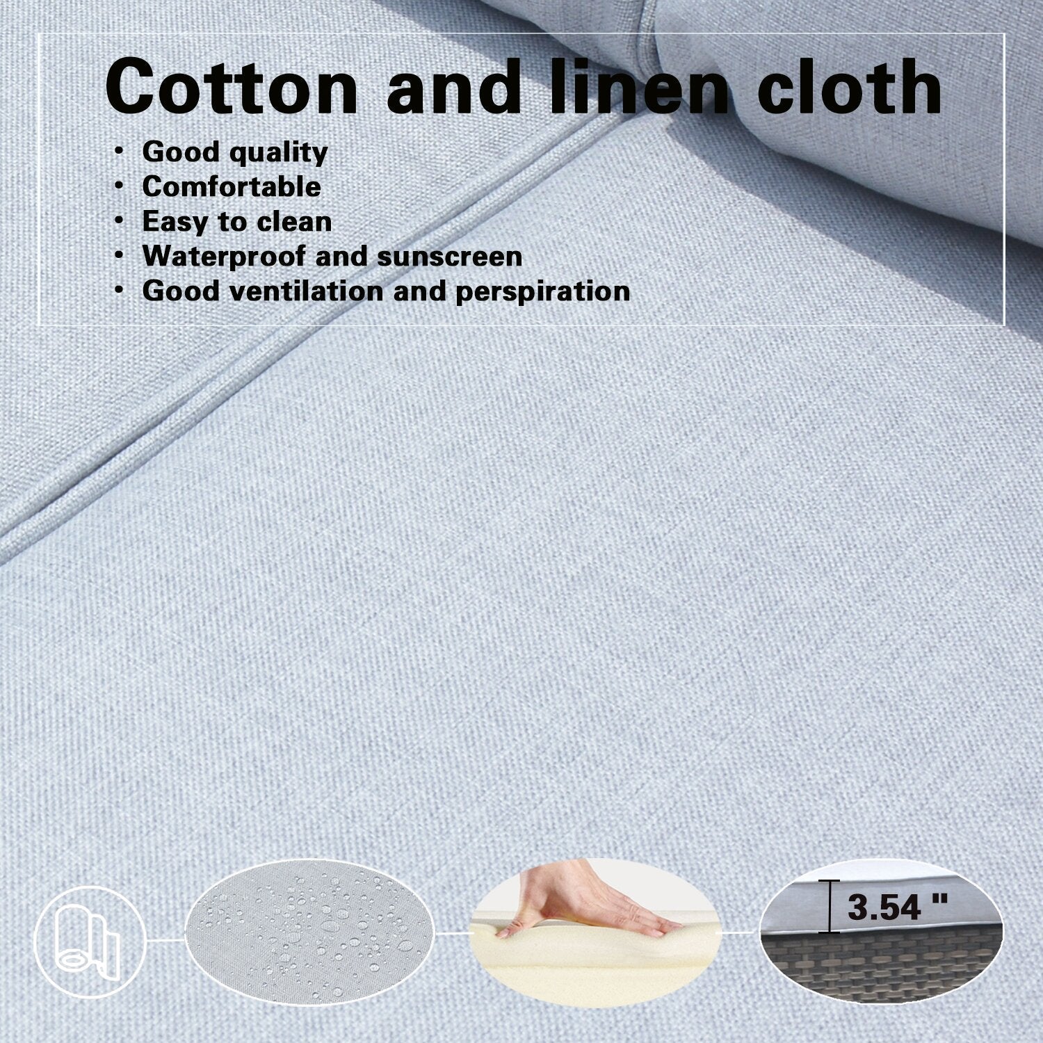 Dron Wicker/Rattan 5 - Person Seating Group with Cushions