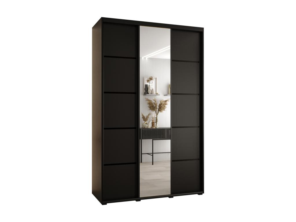 ARMARIO Cozovis 5 DE PUERTAS CORREDERAS 235 - 2/160/60 3 puertas Negro/Negro/Negro