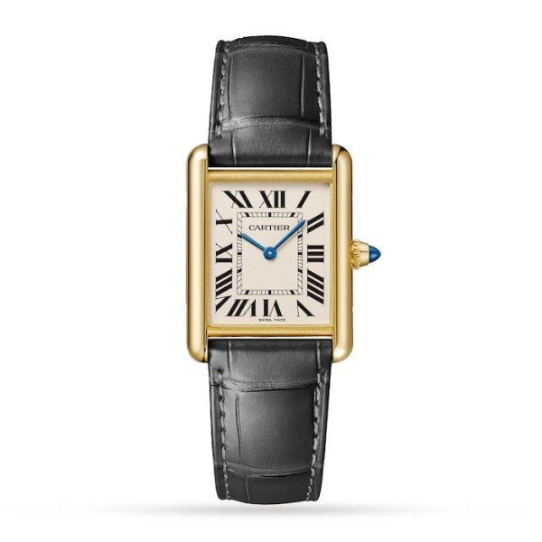 Replica Cartier Tank Louis Men Quartz White Alligator Watch WGTA0067