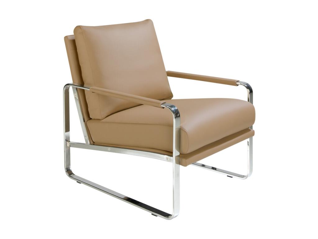 Sillón tapizado polipiel crema 5046 Nestleano