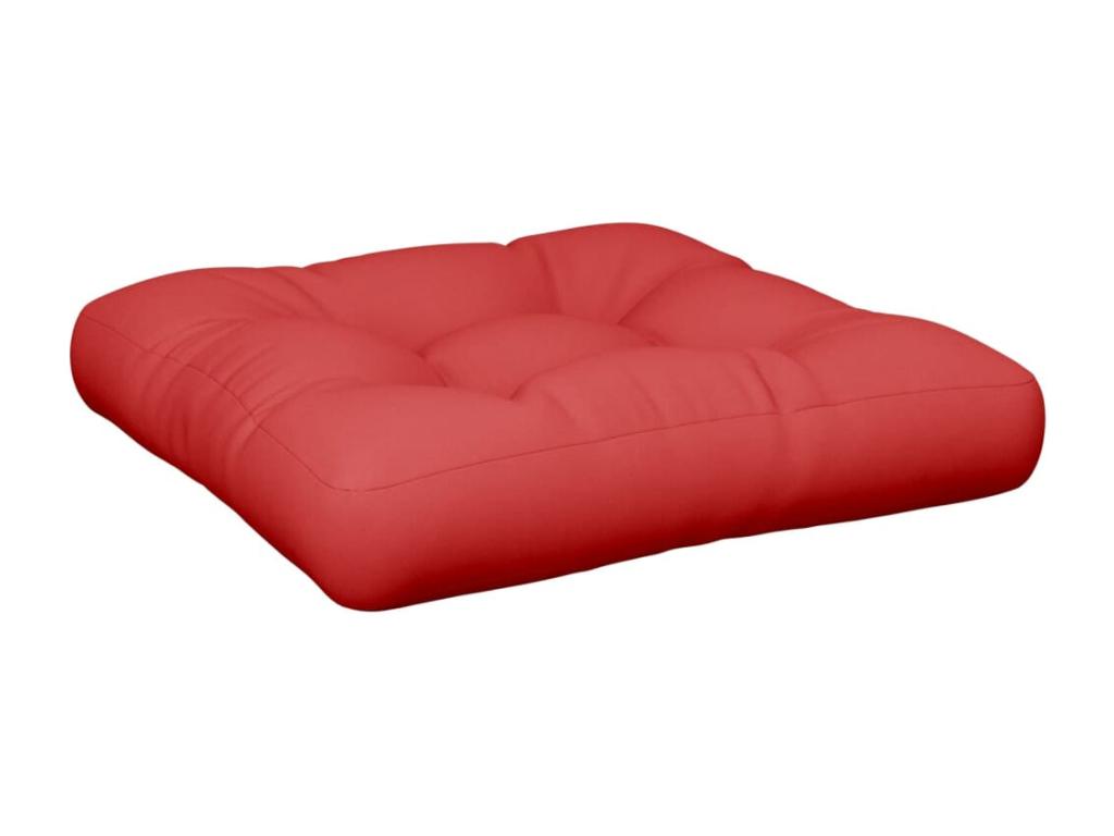 Cojín para sofá de palets de tela rojo