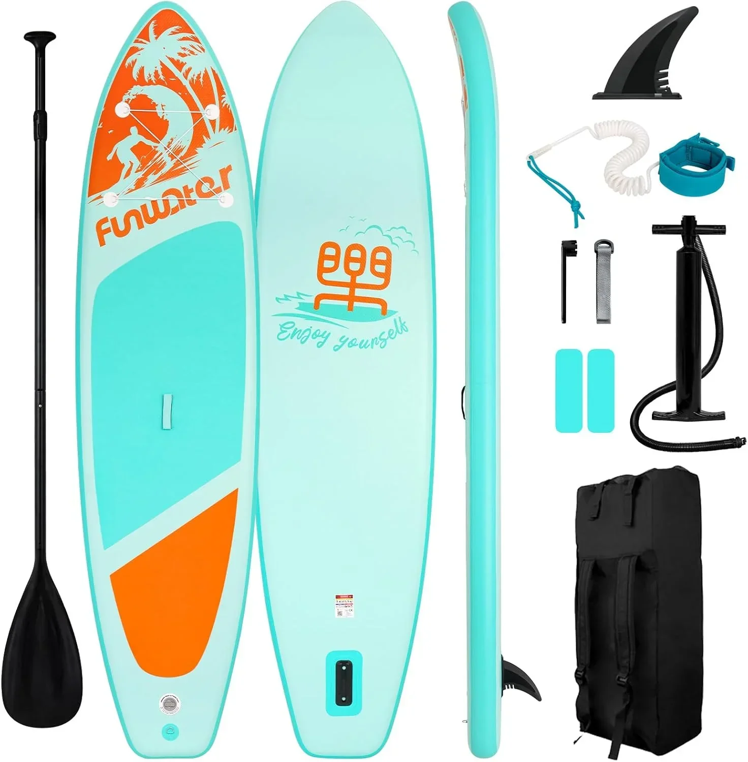 FunWater Inflatable Stand Up Paddle Board, 11 ft x 32 in x 6 in - SUP Paddle Accessories - Image 8 FunWater Inflatable Stand Up Paddle Board, 11 ft x 32 in x 6 in - SUP Paddle Accessories - Image 8