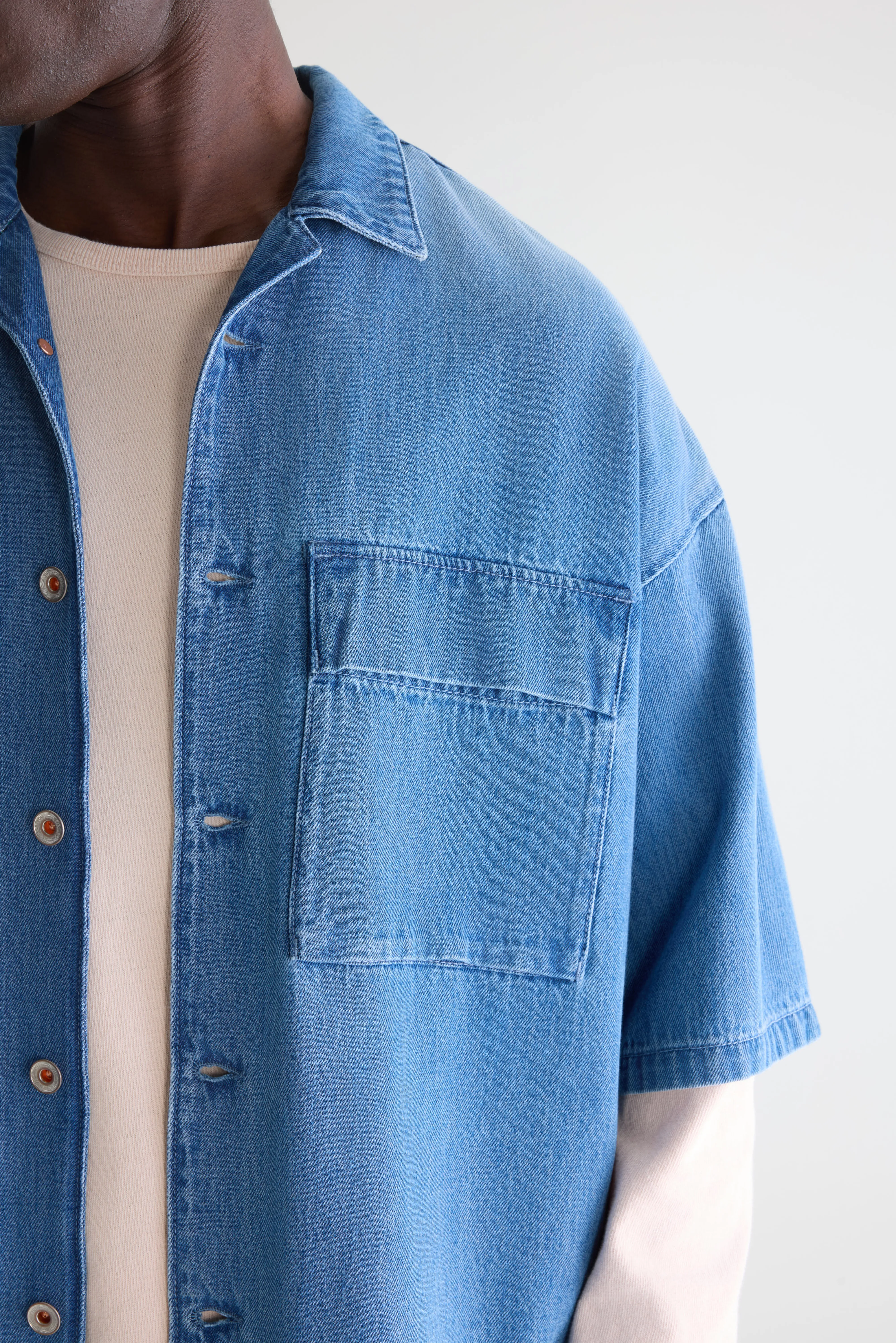 Bellerose Prim denim shirt (261 / M / HVY STONE WASH)