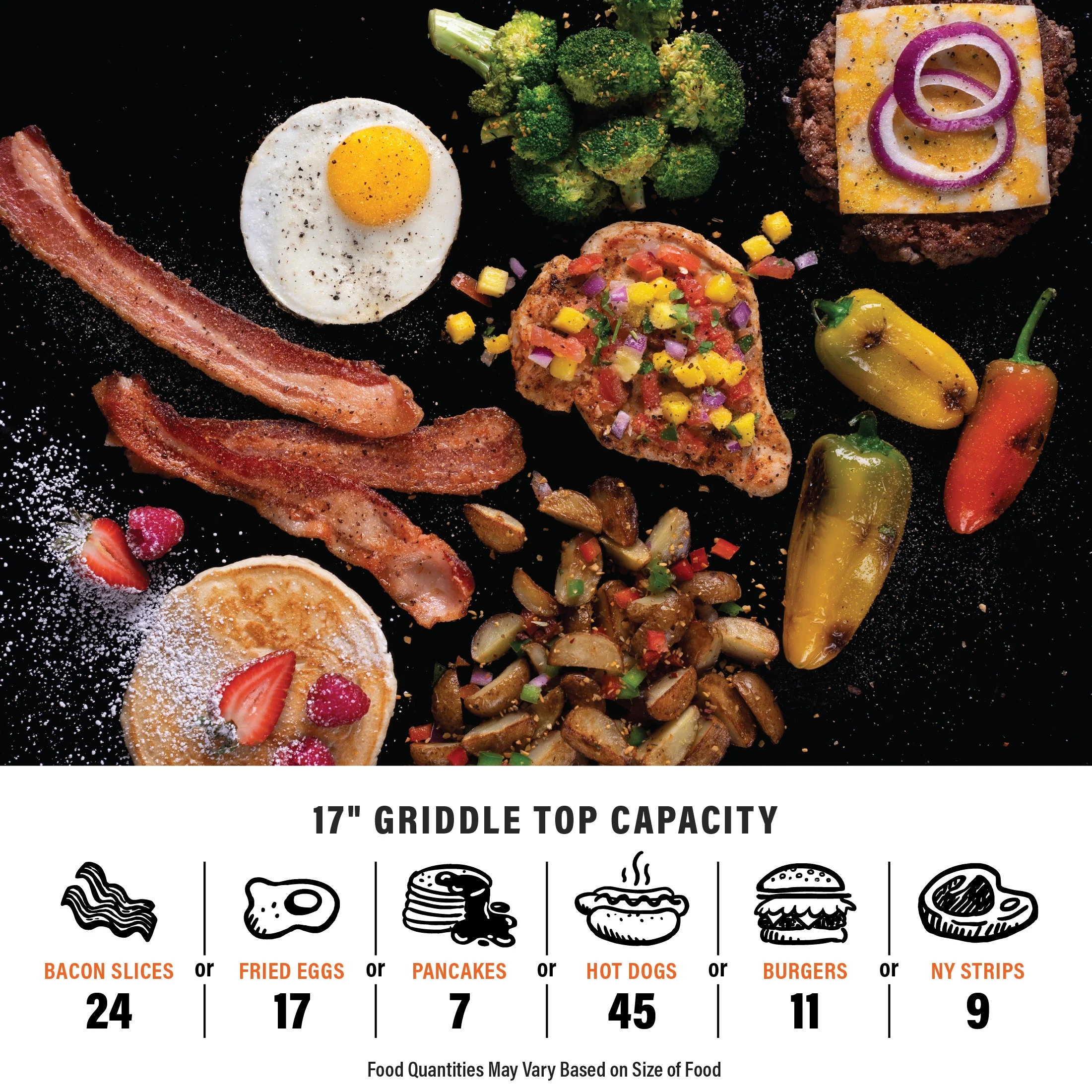 Blackstone Adventure Ready Single Burner 17- Tabletop Griddle with Non Slip Feet - Image 8