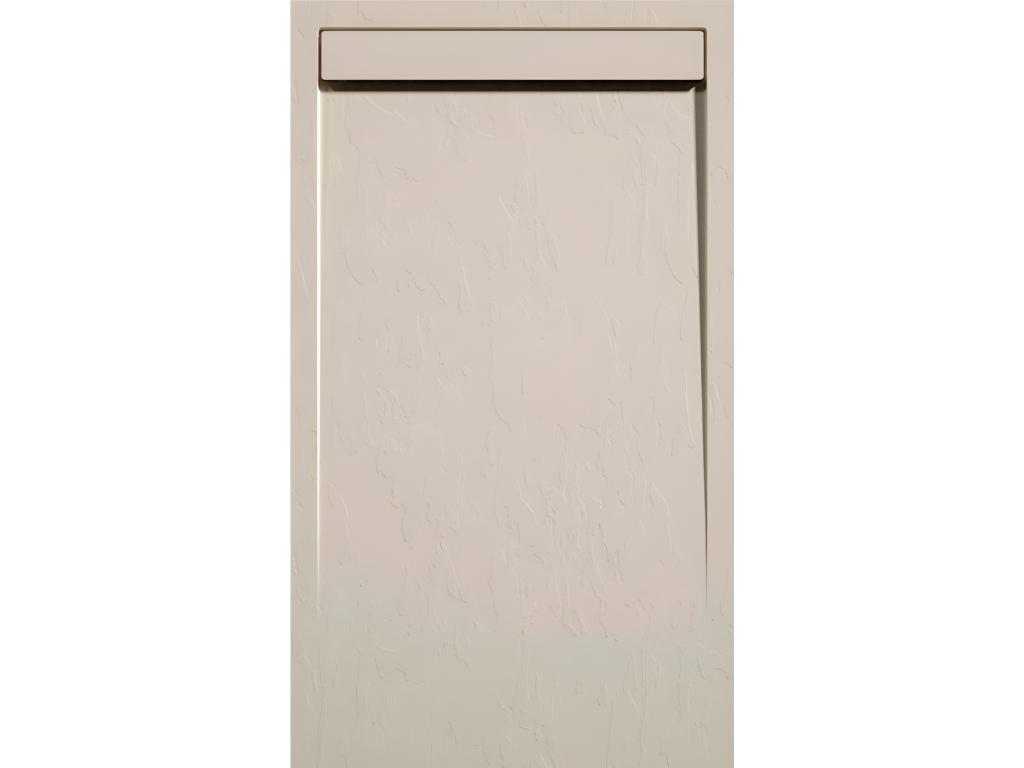 Plato de ducha pizarra CLEVER CREMA 80x120 cm