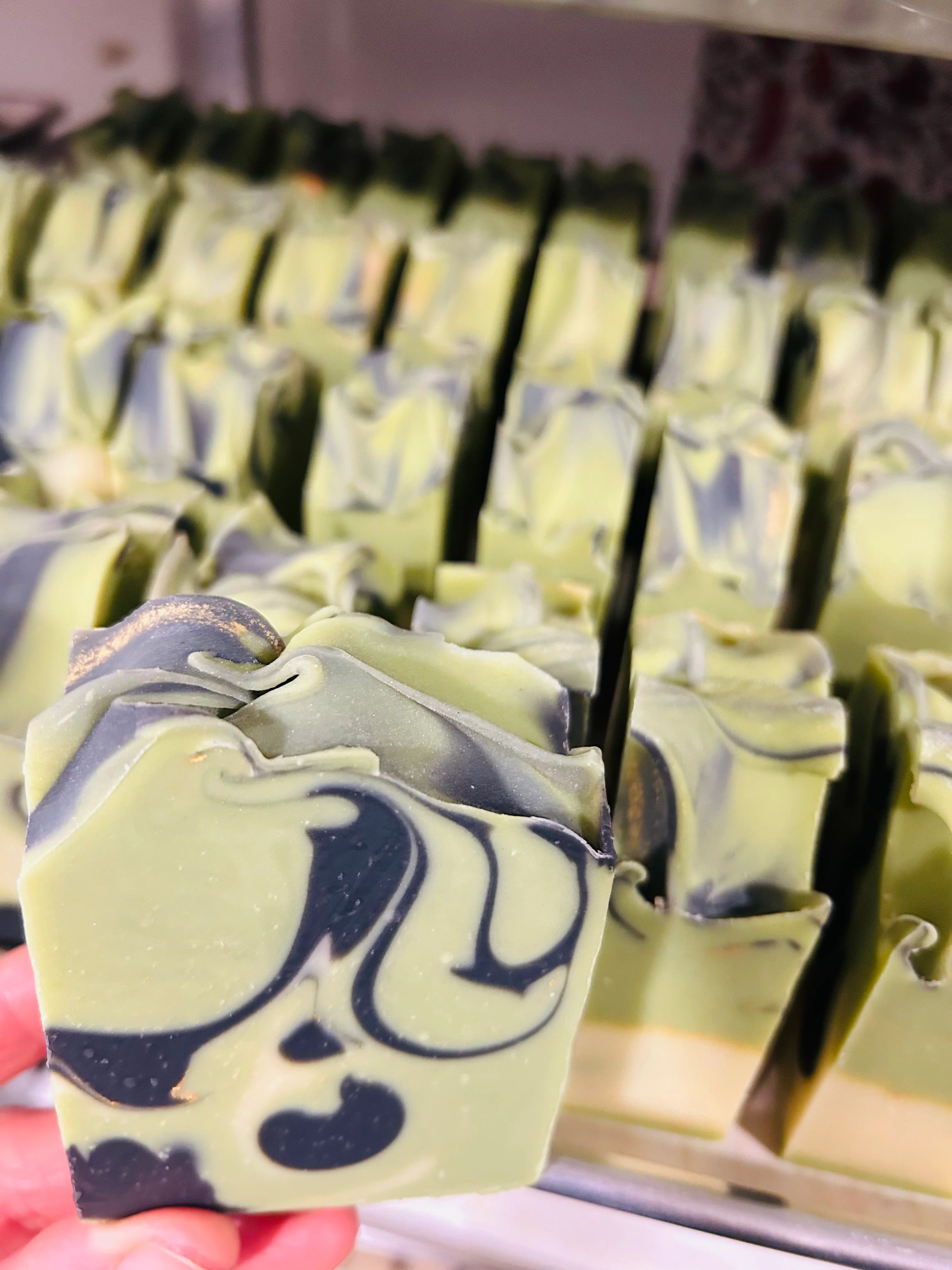 Peacemaker Soap✌️☮️🕊️ Patchouli Essential Oil/ Biodegradable Jojoba Beads/ Charcoal Powder/ 24- Karat Gold Mica/ Artisan Soap/ Vegan/ Organic Fair-trade Shea Butter/ Vancouver Island. Victoria B.C. Canada🇨🇦