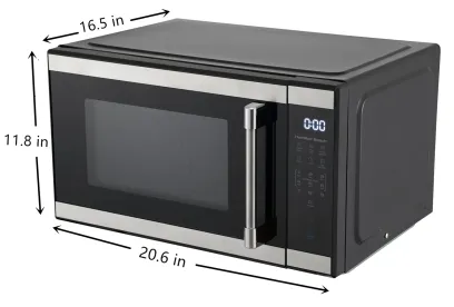 Hamilton Beach 1.1 Cu. Ft. Microwave Oven, Countertop, Black and Stainless Steel