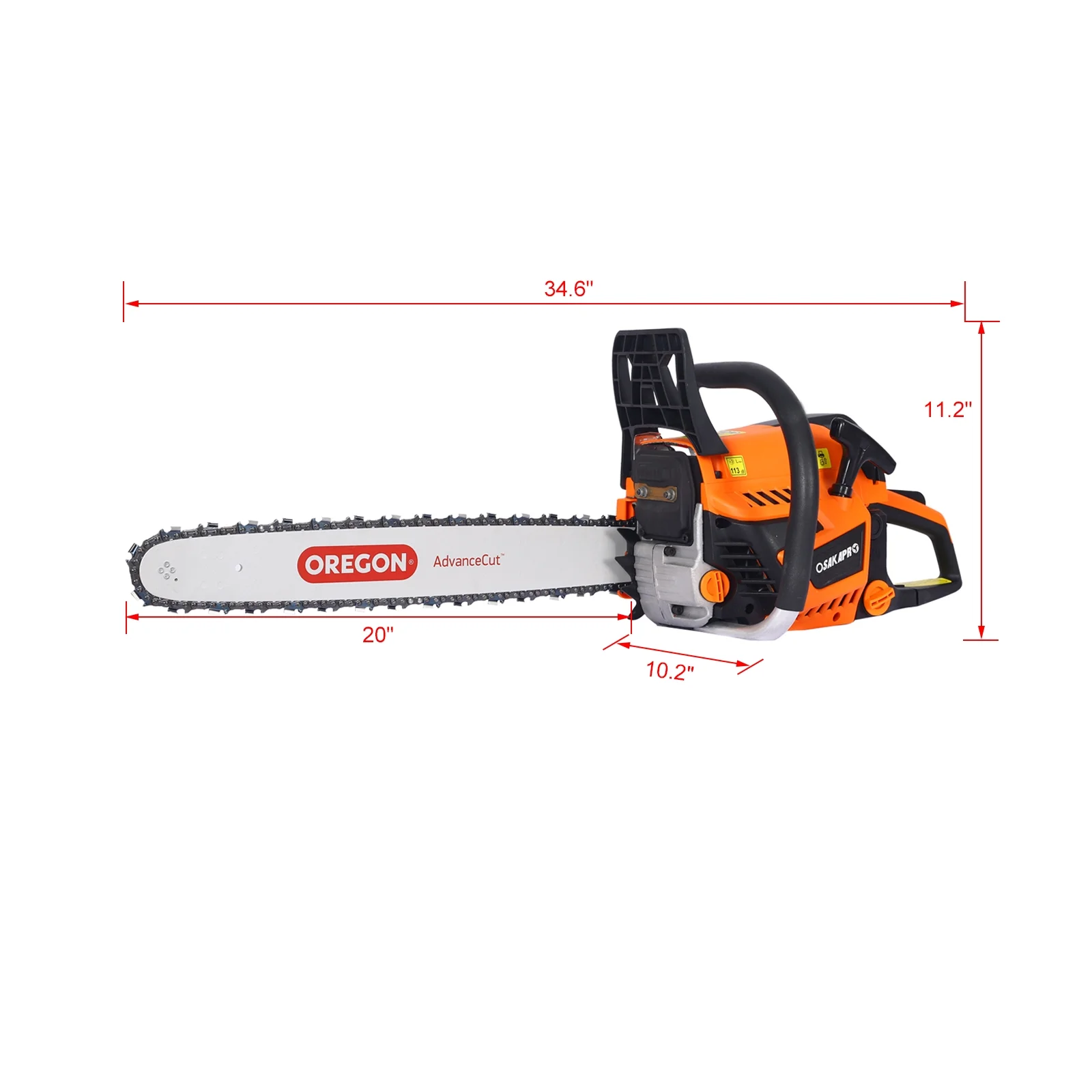 CLEARANCE! Chainsaw gas 20inch ,52cc Gasoline Chain Saw for Trees ,Wood Cutting 2-cycle EPA Compliant,Oregon bar - Image 8