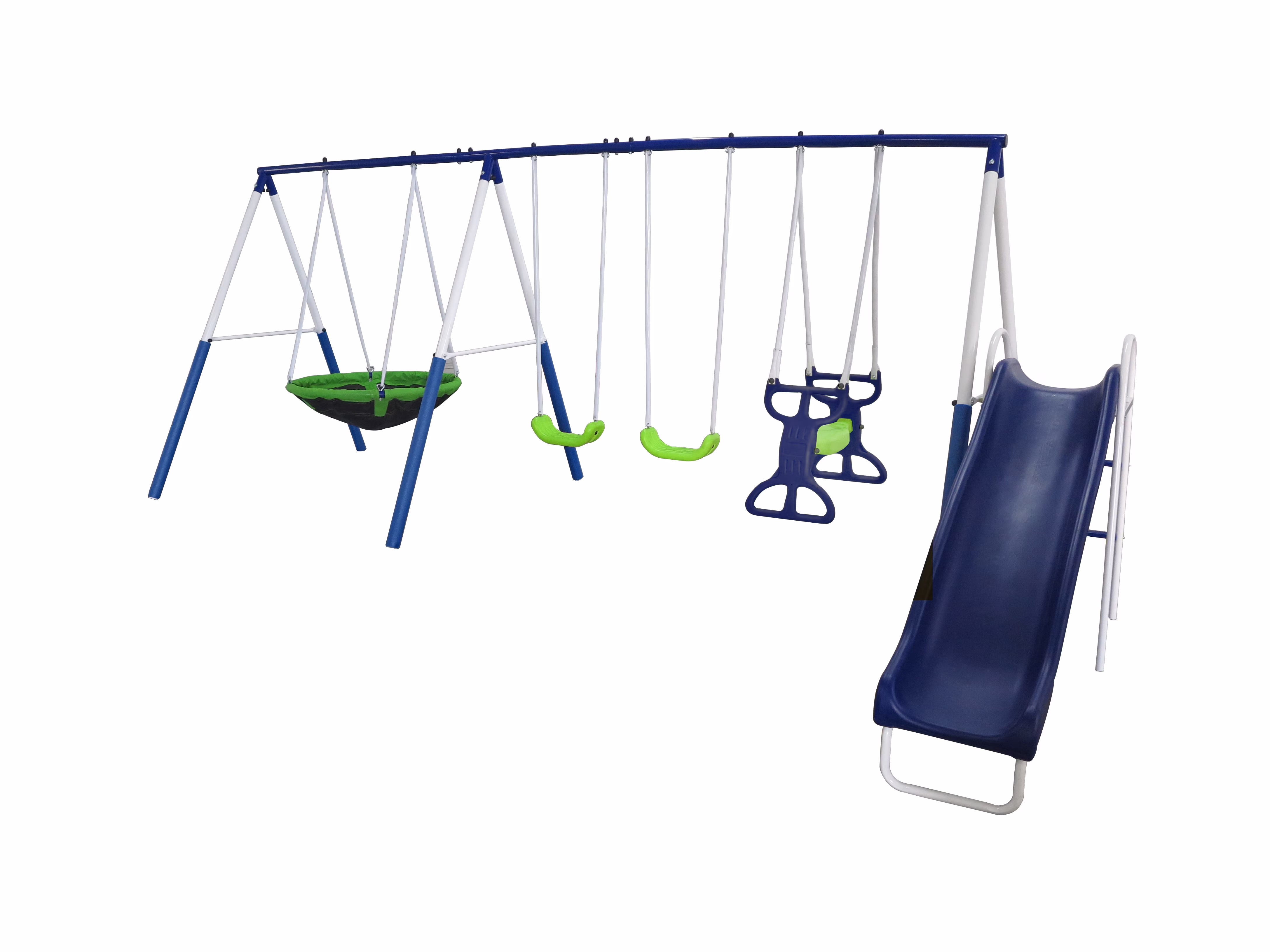 XDP Recreation All Star Playground Metal Swing Set for up to 7 Children