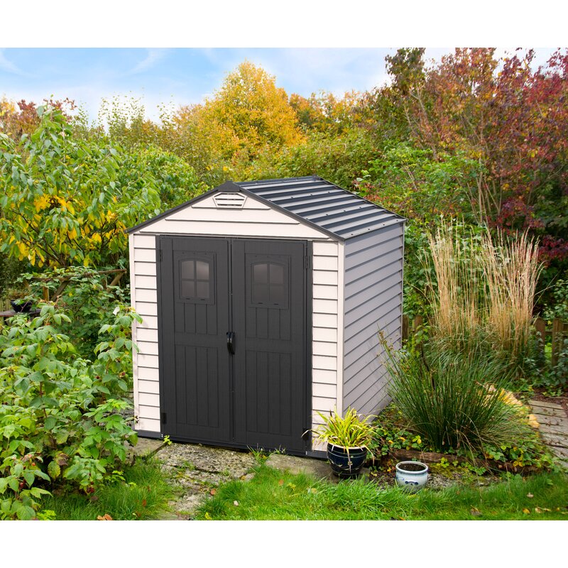 WAYFAIR Storemax Plus 6 Ft. 10 In. W X 6 Ft. 9 In. D Plastic Storage Shed