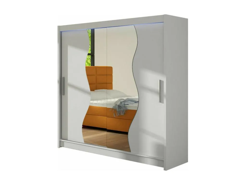 Armario Sancaldeco 126 Blanco 215x180x58cm Puertas de armario - Correderas LILS35459