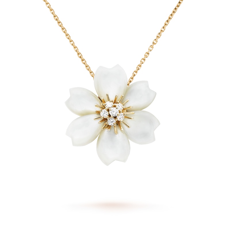 Replicate Rose de Noël clip pendant, small model(1:1 replica) - Original Replica Club