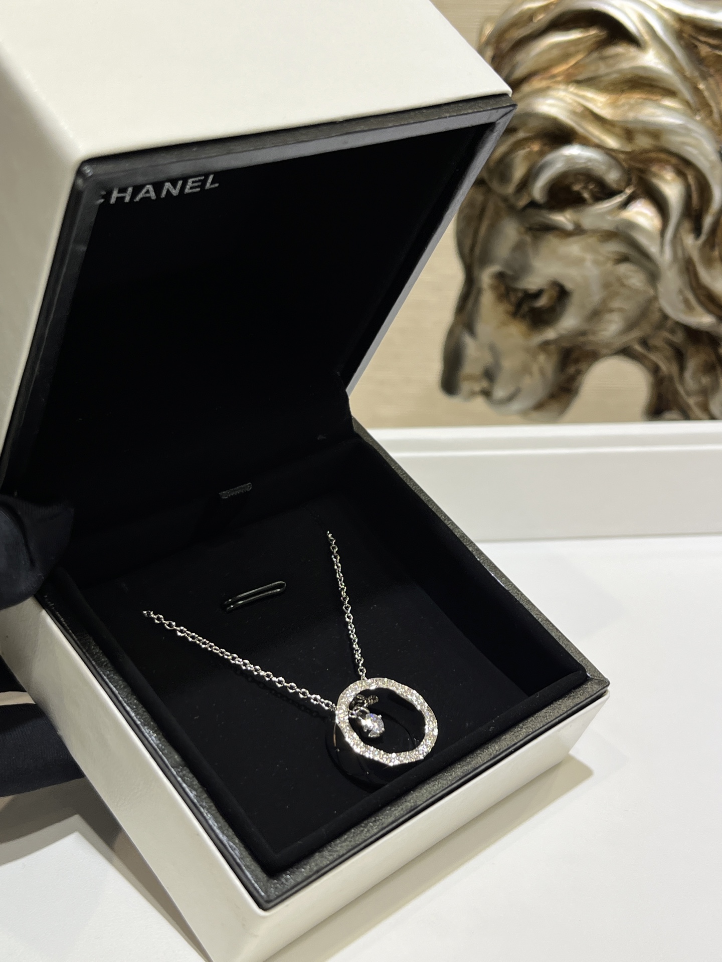 Chanel Coco Collier Necklace in Silver Color - Original Replica Club