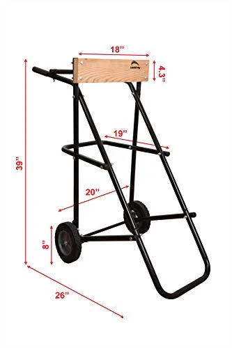 LEADALLWAY Boat Motor Stand, Heavy Duty Pro Outboard Engine Carrier Cart Dolly