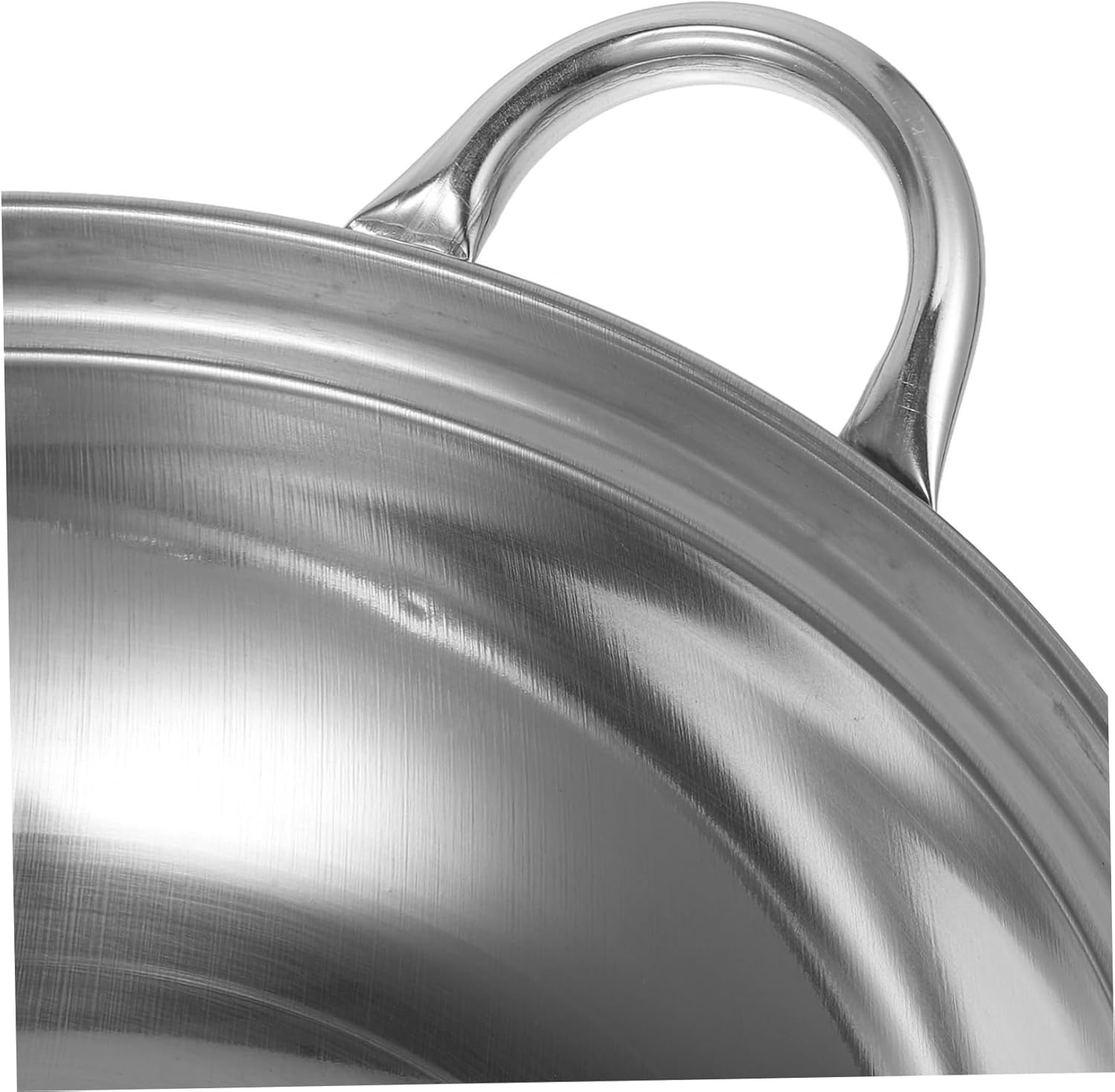 CALLARON Camping Stove Shabu Shabu Hot Pot 27cm Stainless Steel Stovetop Cooking Pot Ramen Cooker Saucepan Japanese Stock Pot with Handle and Lid Kitchen Cooking Tool Wok