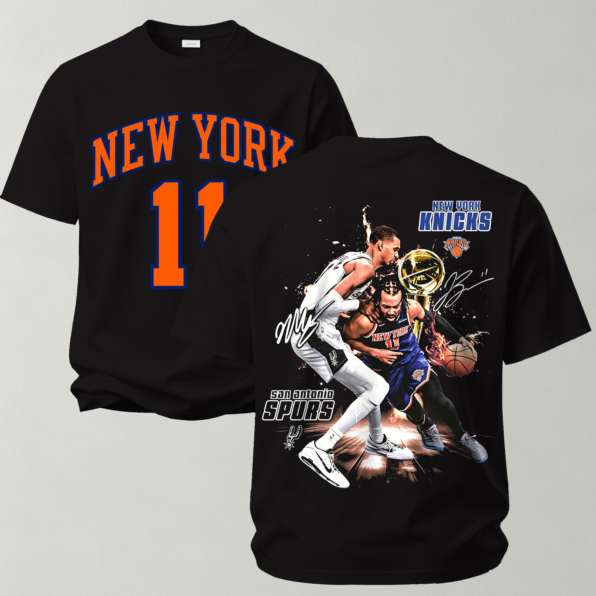 Basketball Court Showdown Printed Unisex Oversized T-shirt