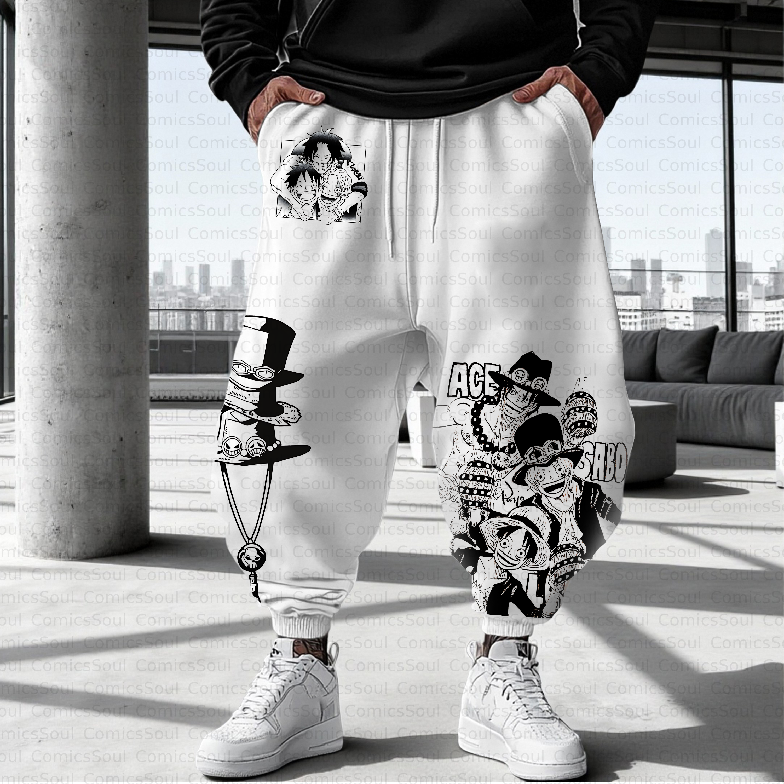 Unisex Casual Anime Streetwear Pant