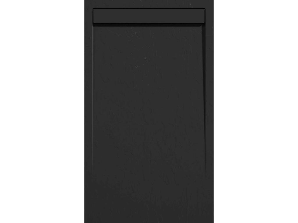 Plato de ducha pizarra CLEVER NEGRO 80x90 cm