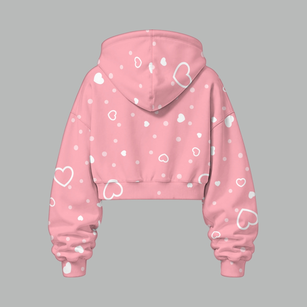 Pokémon Women's Cropped Long Sleeve Hoodie & High Waist Jogger Pants Two Piece Tracksuit Set 3051024 TeeThreads Sustain the Scene with Custom Apparel