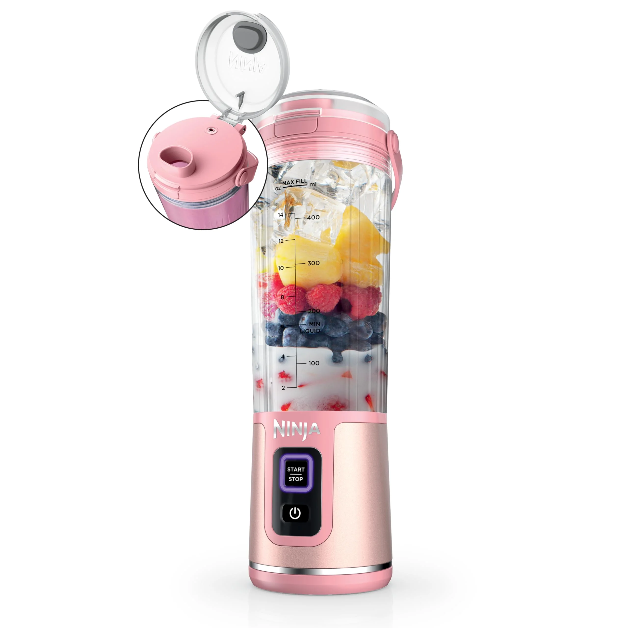 Ninja Blast Portable Blender, Cordless, 18oz. Vessel, Personal Blender for Shakes & Smoothies, BPA Free, Leakproof Lid & Sip Spout, USB-C Rechargeable, Dishwasher Safe Parts, Metallic Purple, - Image 85