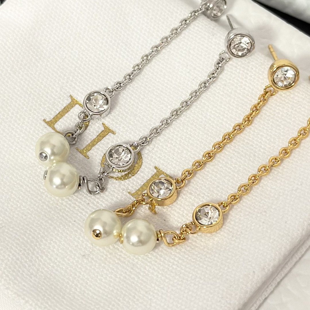 Dior Chain Tassel Earrings - Original Replica Club